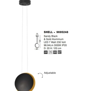 Lustra, Pendul LED design ambiental SHELL - Img 2
