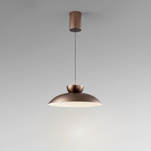 Lustra/ Pendul LED design modern Ion bronz 48cm - Img 3