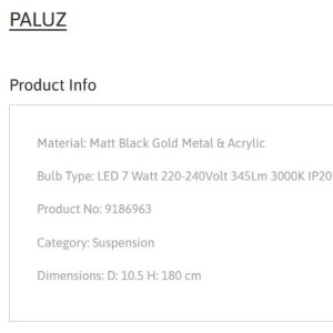 Lustra, Pendul LED design modern PALUZ 152040 universul-luminii.ro
