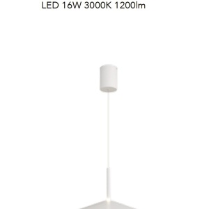 Lustra/Pendul LED reglabil CALICE alb 16W - Img 4