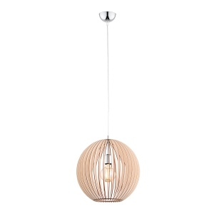 Lustra / Pendul lemn design scandinav PORTORYKO maro 42cm
