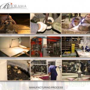Lustra, Pendul LUX fabricat manual, diam.45cm, ceramica Celia 2704/45 Bejorama - Img 7