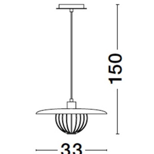 Lustra /Pendul metalic design modern FOX auriu 222660 universul-luminii.ro