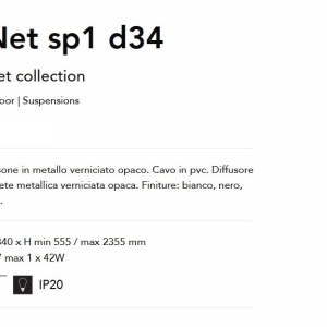 Lustra/Pendul modern design decorativ Net sp1 d34 alb 142380 universul-luminii.ro