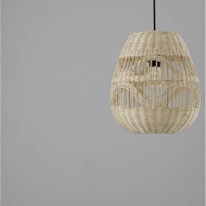 Lustra / Pendul modern design natural ratan MARLO D-30cm 205420 universul-luminii.ro