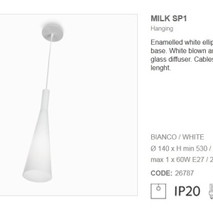 Lustra, pendul modern MILK SP1 026787 50060 universul-luminii.ro