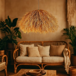 Lustra/Pendul rafie natural boho style Kalla