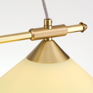 Lustra, Pendul realizat manual ARTDESIGN 2L, alama mat/ champagne 241550 universul-luminii.ro