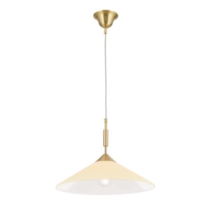 Lustra, Pendul realizat manual ARTDESIGN 40cm, alama mat/ champagne