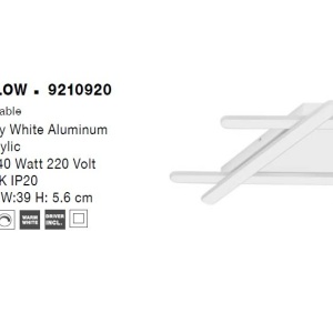 Lustra/Plafoniera LED design modern WILLOW White 121870 universul-luminii.ro
