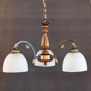 Lustra rustica suspendata cu 3 brate design italian 9941
