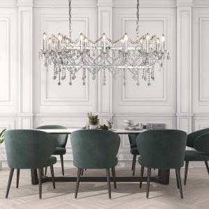 Lustra suspendata cristal design elegant Florence 14L 80614-14CC SRT - Img 3