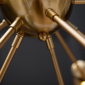 Lustra suspendata cu 14 surse de lumina Sputnik 85cm auriu 156110 universul-luminii.ro