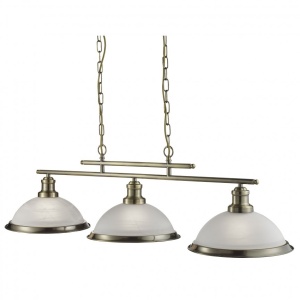 Lustra suspendata design clasic Bistro 3L alama antique 2683-3AB SRT