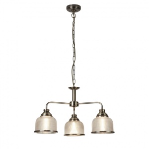 Lustra suspendata design clasic Bistro II 3L alama antique 1683-3AB SRT - Img 1
