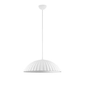 Lustra suspendata design decorativ Ciment, AMMOS alb - Img 1