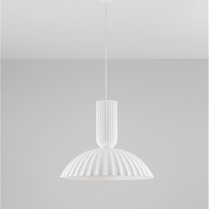 Lustra suspendata design decorativ Ghips, AMMOS alb 245540 universul-luminii.ro