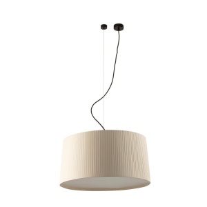 Lustra suspendata design decorativ SAMBA 700 negru/bej