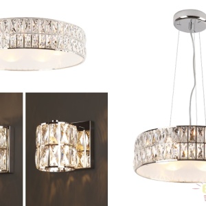 Lustra suspendata design elegant 38cm DIAMANTE I P0236 MX 60090 universul-luminii.ro