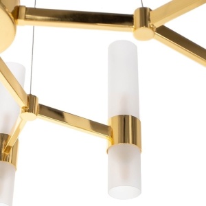 Lustra suspendata design minimalist Tub 10 auriu 239330 universul-luminii.ro