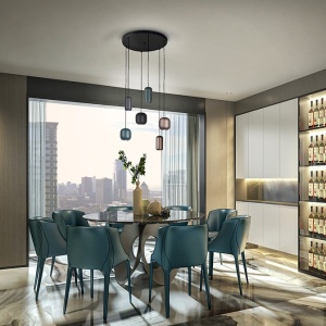Lustra suspendata design moderm Nimes 6L - Img 2