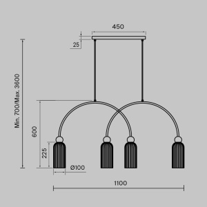 Lustra suspendata design modern Antic 4L - Img 9