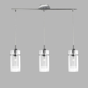 Lustra suspendata design modern Duo 3L crom 3303-3CC SRT - Img 2