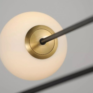 Lustra suspendata design modern OVIEDO 8 GO/BK - Img 4