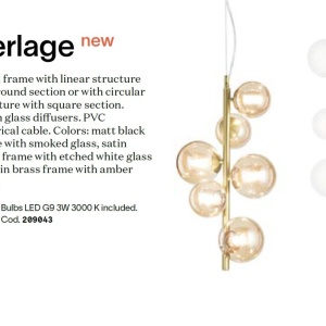 Lustra suspendata design modern PERLAGE SP25 BIANCO - Img 3