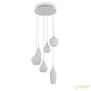 Lustra suspendata design modern SOFT SP6 BIANCO 087818