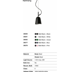 Lustra suspendata design modern Studio 110 verde 161120 universul-luminii.ro