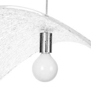 Lustra suspendata din sticla structurata Hat 80 transparent 161270 universul-luminii.ro