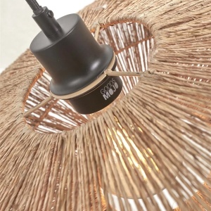 Lustra suspendata eco din iuta Iguazu disc 55cm 142350 universul-luminii.ro