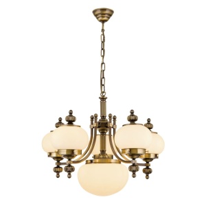 Lustra suspendata eleganta stil clasic Nostalgie 6L patina/ champagne