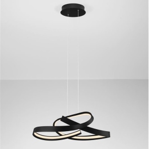 Lustra suspendata LED CCT OLIA aluminiu negru - Img 2