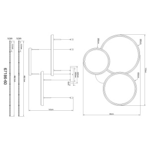 Lustra suspendata LED CCT, Telecomanda, BRIGGS 67186-60 GL 172320 universul-luminii.ro