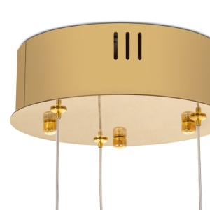 Lustra suspendata LED design ambiental Ring 3A auriu - Img 5