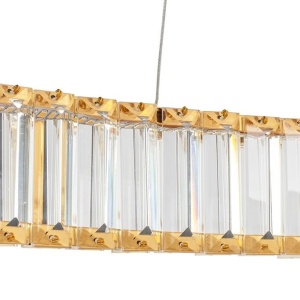 Lustra suspendata LED design ambiental Ring TRIPLES auriu - Img 6