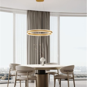 Lustra suspendata LED design circular Alaro 60cm NVL-9019725 - Img 7