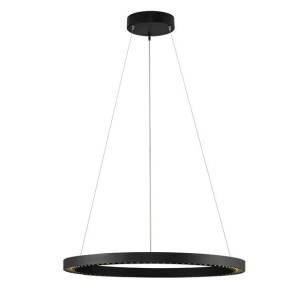 Lustra suspendata LED design circular DEOS negru NVL-9030894 - Img 1