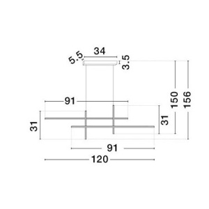 Lustra suspendata LED design modern ANTAMA negru 169370 universul-luminii.ro