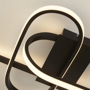 Lustra suspendata LED design modern Clip negru 111580 universul-luminii.ro