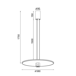 Lustra suspendata LED diametru 58cm, Nomada MA-8982 171030 universul-luminii.ro