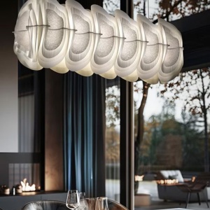 Lustra suspendata LED Fiordlys Linear Silver 246910 universul-luminii.ro