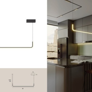 Lustra suspendata liniara LED Urus - Img 4