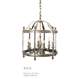 Lustra suspendata LUX realizata manual Emily 6L 62050 universul-luminii.ro
