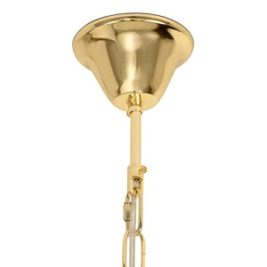 Lustra suspendata metal auriu si sticla CLARA 80 599890 universul-luminii.ro