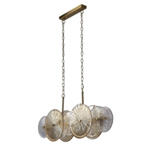 Lustra suspendata moderna design deosebit Wagon Wheel 10Lt 134260 universul-luminii.ro