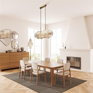 Lustra suspendata moderna design deosebit Wagon Wheel 10Lt 221390 universul-luminii.ro