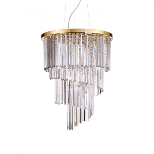 Lustra suspendata moderna design elegant CARLTON oro sp12 213521